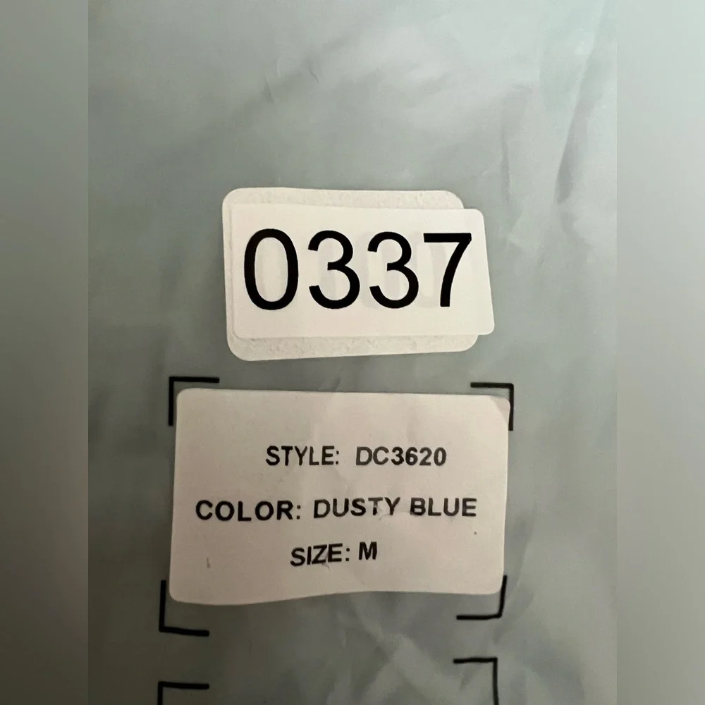 ANNABELLA  DRESS IN DUSTY BLUE SIZES S, M, L. M measurements are in the picture. - Picture 14 of 16